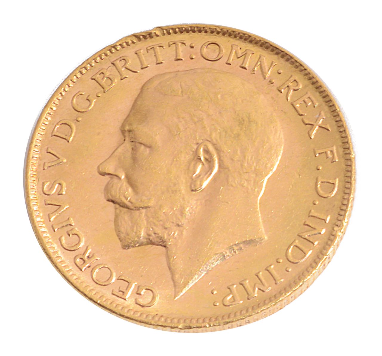 A George V full sovereign