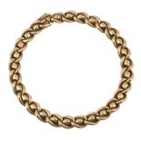 A vintage Hermes 18ct gold fancy link bracelet