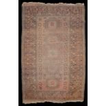An early 20th century Turkoman Hatchli rug and an Afghan rug, (2)