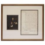Arthur Capell, 1st Earl of Essex (1631-1683). A signed document,