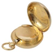 An 18ct gold Victorian sovereign case
