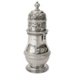 A George V silver sugar caster