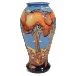 A Moorcroft 'Wanderers Sky' vase, designed by Emma Bossons,