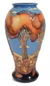 A Moorcroft 'Wanderers Sky' vase, designed by Emma Bossons,