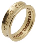 An 18ct gold Tiffany & Co. '1837' ring,
