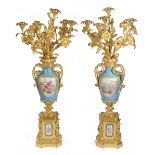 A pair of large late 19th c. French Louis XVI style candelabra