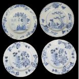 Four mid 18th century English Delftware