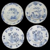 Four mid 18th century English Delftware