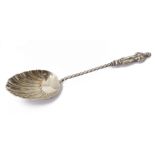 A single silver apostle spoon