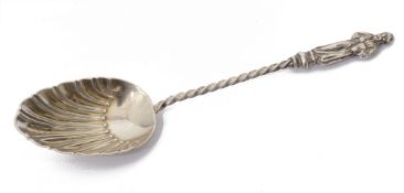 A single silver apostle spoon