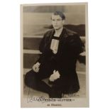 A Laurence Olivier signed postcard,