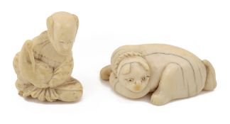 A Japanese ivory netsuke