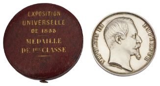 A Paris Exposition Universelle 1855 silver medal