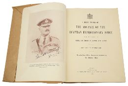 W.W.I Interest: A Brief Record of The Advance of the Egyptian Expeditionary Force