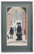 Laurence S Lowry, RBA, RA (Brit., 1887-1976) 'Two Brothers', print, signed