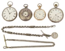 Three silver pocketwatches