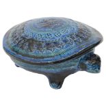 A Bitossi Ceramiche pottery lidded bowl in the form of a tortoise