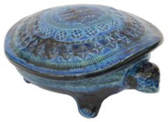 A Bitossi Ceramiche pottery lidded bowl in the form of a tortoise