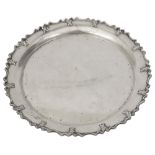 An Edwardian silver tray