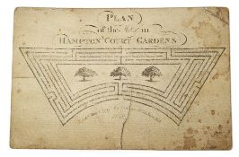 A late 18th c. Plan of the Maze in Hampton Court Gardens, published May 1st 1797