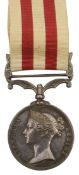 An Indian Mutiny (1857-1858) campaign medal with Delhi clasp awarded to Corp. John Hosey