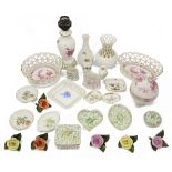 A collection of twenty seven pieces of Herend porcelain