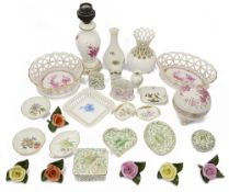 A collection of twenty seven pieces of Herend porcelain