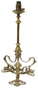 An Art Nouveau brass table lamp by F & C. OSLER c.1900