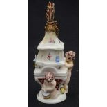 A St. James's (Charles Gouyn) porcelain gold mounted scent bottle and stopper c.1749-60