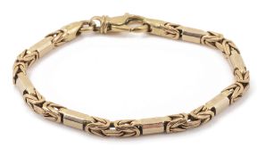 A Continental heavy gold fancy link bracelet