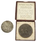 A London 1908 Olympics participants medal, in pewter, designed by Edmund Bertram MacKennal