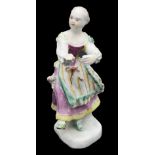 A Bow figure of a dancing girl c.1755