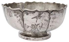 Chinese export silver bowl c.1900