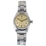 A 1940s steel Rolex Oyster bracelet wristwatch