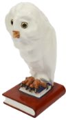 A Herend porcelain model of an owl