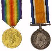 A pair of First World War medals, 1914-1918, East Surrey Regiment,