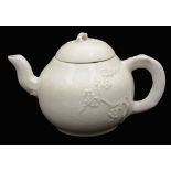 A Chinese crackle-glazed teapot