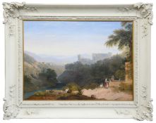 Brit. school (Early 19th century) 'Italian Landscape', oil on canvas