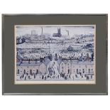 Laurence S Lowry, RBA, RA (Brit., 1887-1976) 'Britain At Play', print, signed