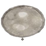 A George V silver salver