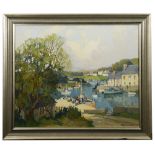 Georges Robin (Fr, 1895-1981) 'Le Port de Do‘lan, Bretagne', oil on canvas