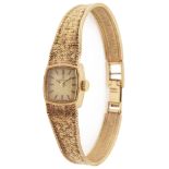 An Omega 9ct gold ladies wristwatch,