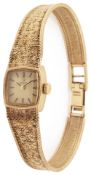 An Omega 9ct gold ladies wristwatch,