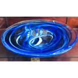 KOSTA BODA SHALLOW GLASS BOWL, DIAMTER APPROXIMATELY 35cm