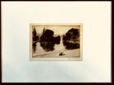 SEYMOUR HADEN- 'THE TOWING PATH', ETCHING, SIGNED LOWER LEFT, FRAMED AND GLAZED, APPROXIMATELY 14