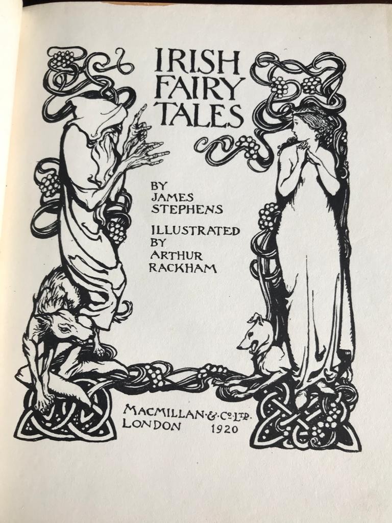 JAMES STEVENS- 'IRISH FAIRY TALES', ILLUSTRATED BY RACKHAM, PUBLISHED BY MACMILLAN LONDON 1920 - Image 2 of 2