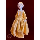OLD WORCESTER FIGURE MODELLED BY FC DOUGHTY, No3081 'GRANDMOTHER'S DRESS', APPROXIMATELY 17cm HIGH
