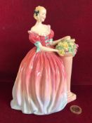VINTAGE ROYAL DOULTON FIGURE 'ROSEANNA', MID 20th CENTURY, HN1926, APPROXIMATELY 22cm HIGH