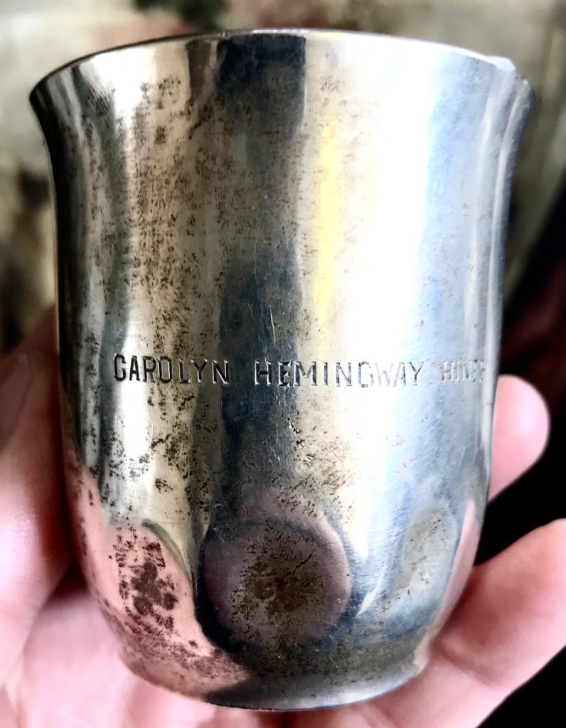 GEORG JENSEN SILVER COLOURED BEAKER, INSCRIBED 1940, WEIGHT APPROXIMATELY 25g AND APPROXIMATELY - Image 2 of 3