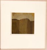 LORNA McINTOSH- 'SCREEN', 2003, ACRYLIC ON BOARD, UNSIGNED, FRAMED AND GLAZED, APPROXIMATELY 17.5